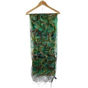 Fleurs by Elegant Additions Natural Silk Scarf